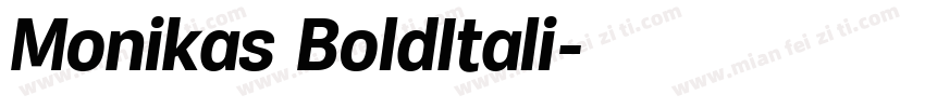 Monikas BoldItali字体转换